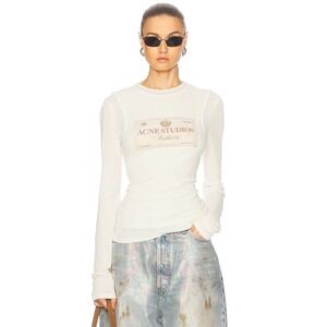 Acne Studios Double Layered Ribbed Long Sleeve T-Shirt Size Small